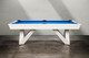Side profile of The Deco Slate Pool Table captured in a controlled studio environment. The table’s linear frame and angular pedestal legs highlight its modern Art Deco geometry, while the Euro-blue felt adds a vivid touch. The clean silhouette positions it as both a centerpiece of play and a refined furniture-grade design. Side profile of The Deco Slate Pool Table captured in a controlled studio environment. The table’s linear frame and angular pedestal legs highlight its modern Art Deco geometry, while the Euro-blue felt adds a vivid touch. The clean silhouette positions it as both a centerpiece of play and a refined furniture-grade design.